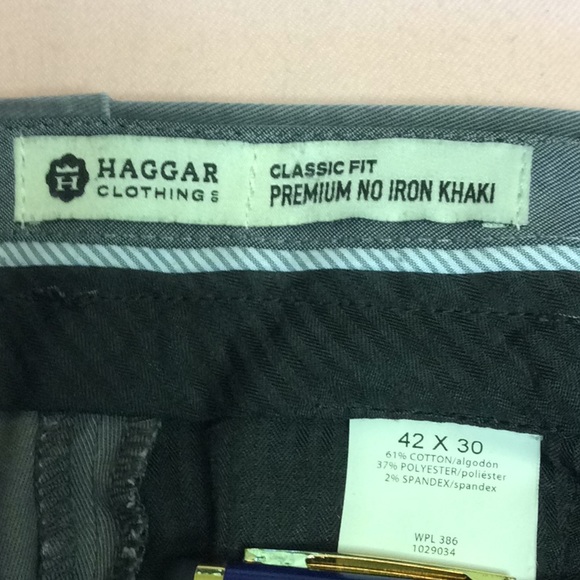 FINAL SALE PRICE Haggar Gray Khaki Pants - Picture 5 of 5